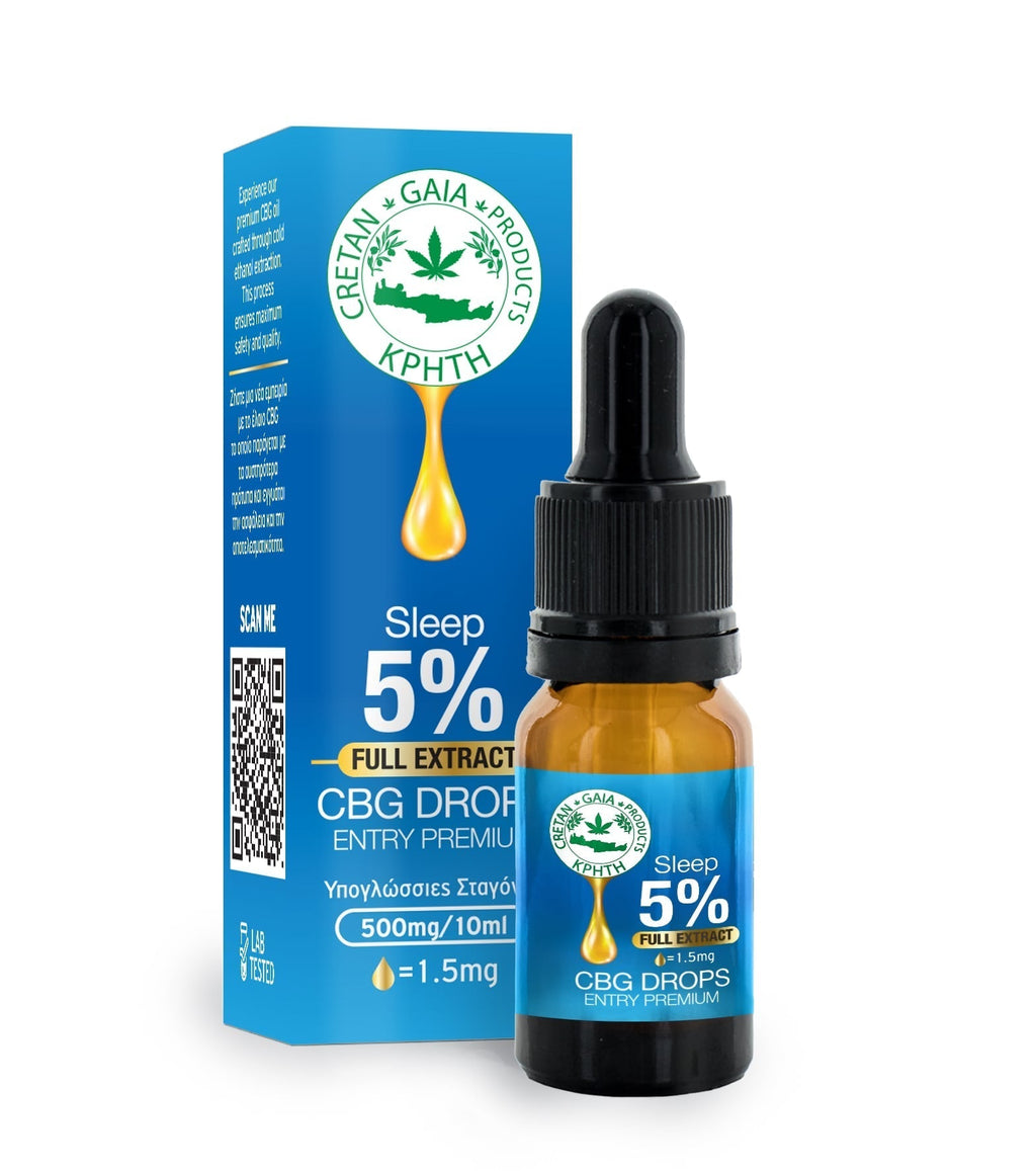 Cretan Gaia Broad Extract Cannabis Oil – 5% CBG, 10ml