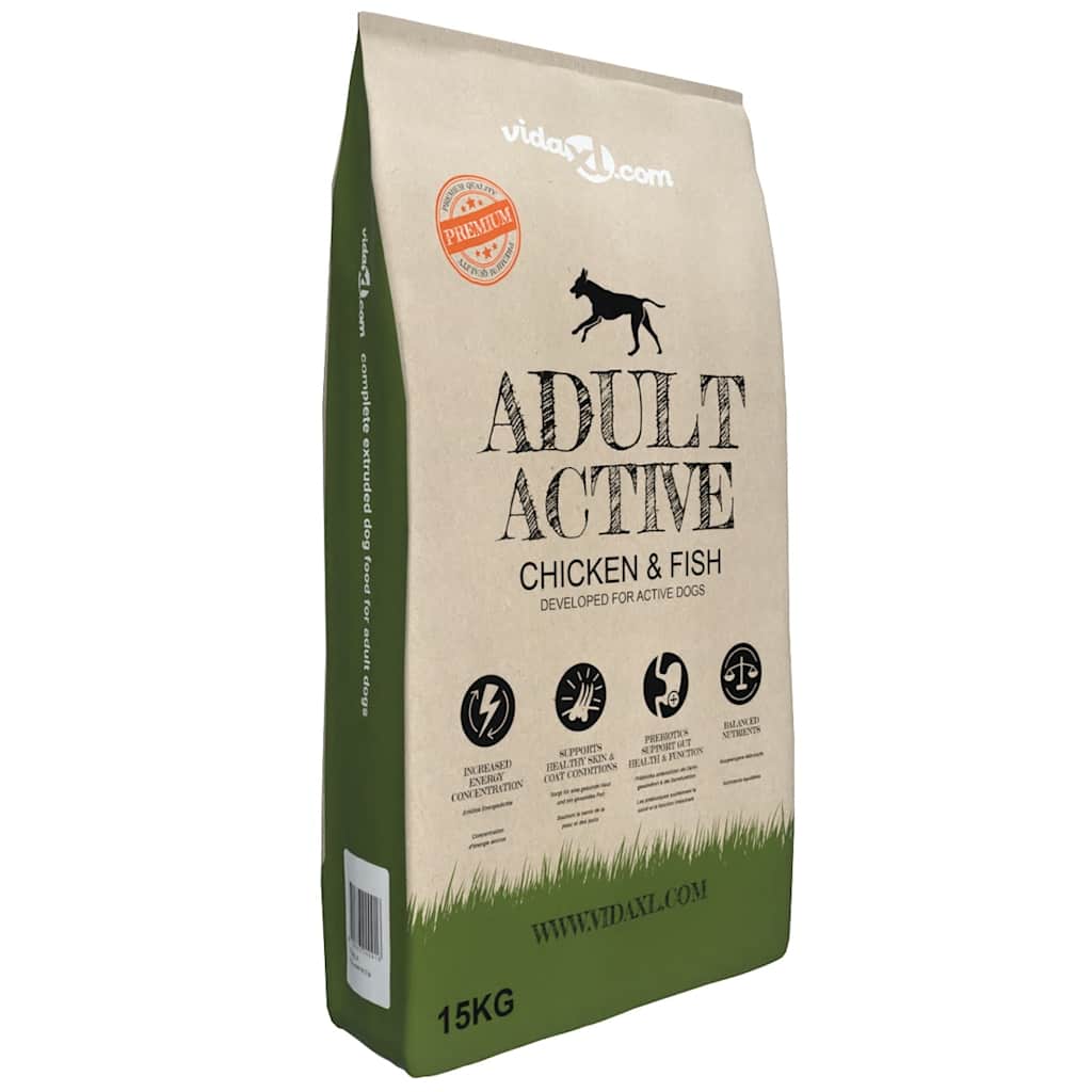 Ξηρά Τροφή Σκύλων Premium Adult Active Chicken & Fish 15 κ.