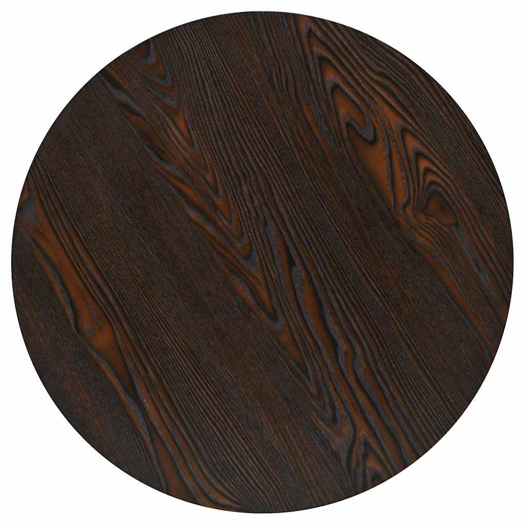 Τραπέζι Bistro Στρογγυλό Σκούρο Σταχτί 60 x 75 εκ. MDF / Ατσάλι