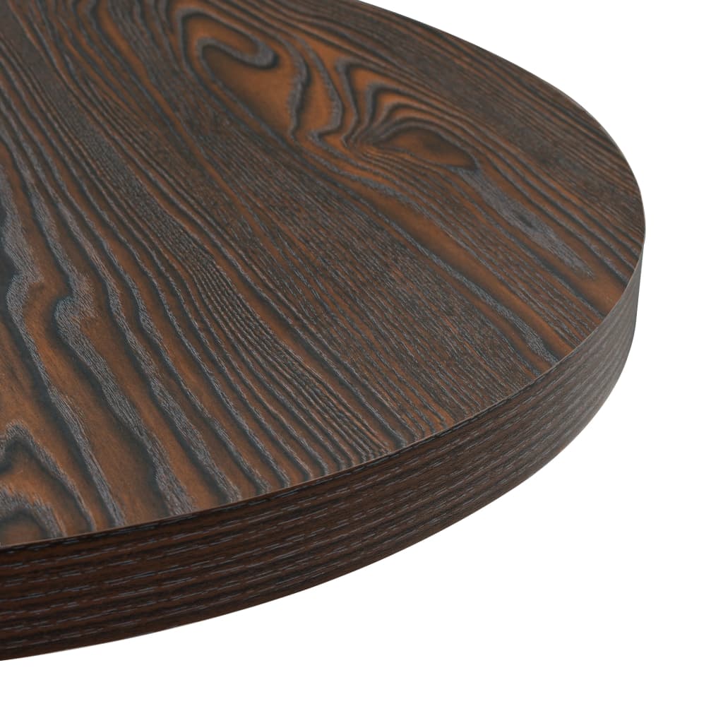 Τραπέζι Bistro Στρογγυλό Σκούρο Σταχτί 60 x 75 εκ. MDF / Ατσάλι