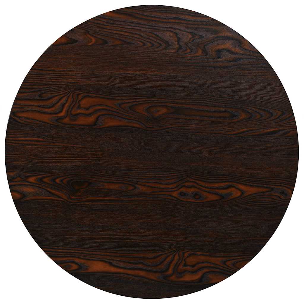 Τραπέζι Bistro Στρογγυλό Σκούρο Σταχτί 80 x 75 εκ. MDF / Ατσάλι