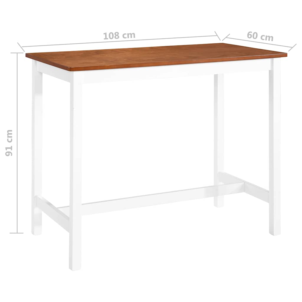 Τραπέζι Μπαρ 108 x 60 x 91 εκ. από Μασίφ Ξύλο