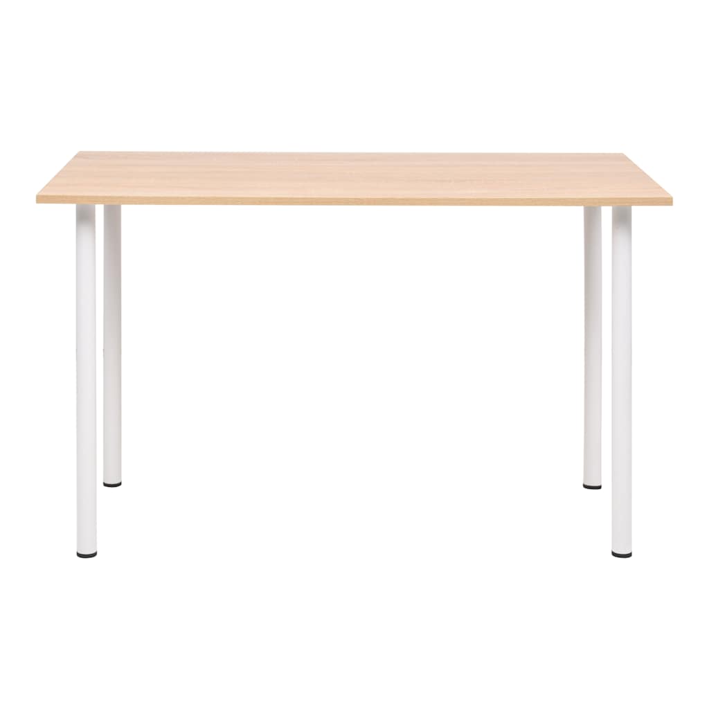 Τραπεζαρία Χρώμα Δρυός και Λευκό 120 x 60 x 73 εκ.