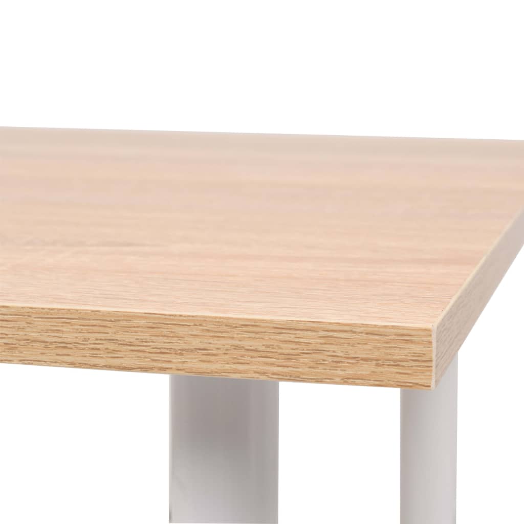 Τραπεζαρία Χρώμα Δρυός και Λευκό 120 x 60 x 73 εκ.