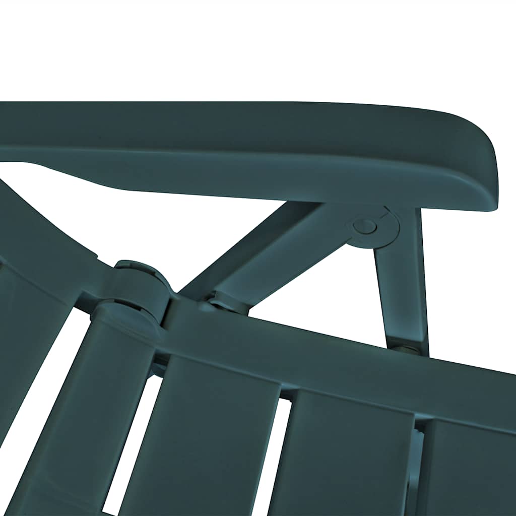 Ανακλινόμενες Πτυσσόμενες Καρέκλες 6 τεμ. Πλαστικές Πράσινες – εικόνα προϊόντος 7