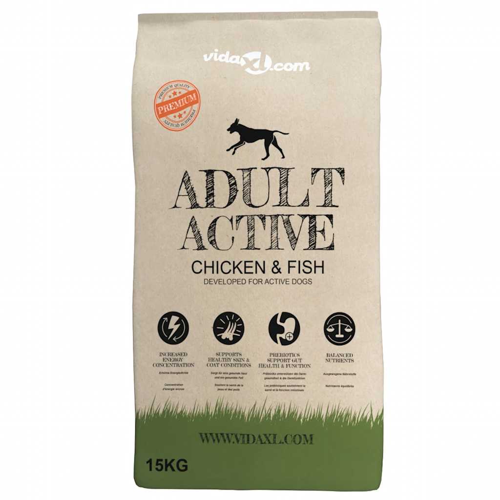 Ξηρά Τροφή Σκύλων Premium Adult Active Chicken & Fish 2τεμ 30 κ