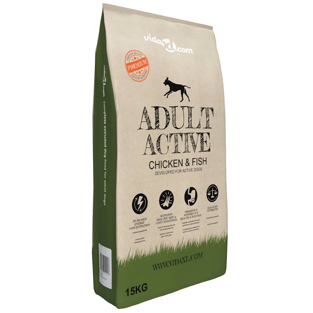 Ξηρά Τροφή Σκύλων Premium Adult Active Chicken & Fish 2τεμ 30 κ