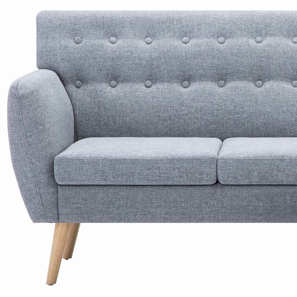 Καναπές Γωνιακός Ανοιχτό Γκρι 171,5x138x81,5 εκ. Υφασμάτινος