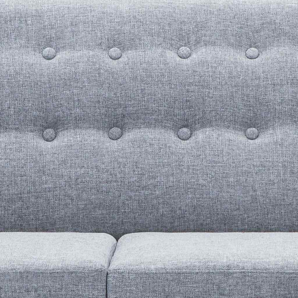 Καναπές Γωνιακός Ανοιχτό Γκρι 171,5x138x81,5 εκ. Υφασμάτινος