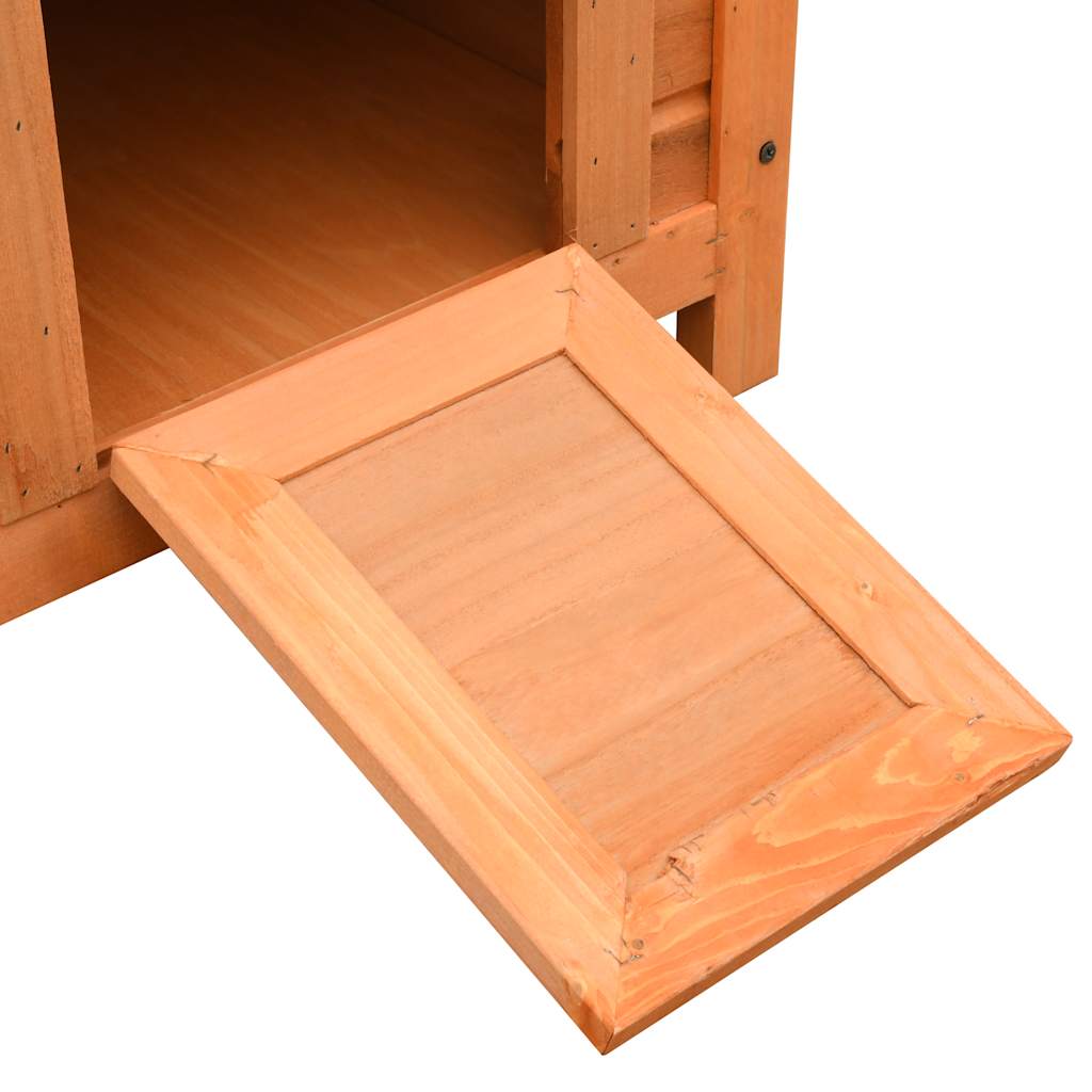 Σπιτάκι Γάτας 50x46x43,5 εκ. από Μασίφ Ξύλο Πεύκου και Ελάτης