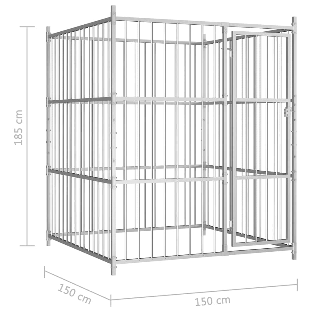 Κλουβί Σκύλου Εξωτερικού Χώρου 150 x 150 x 185 εκ.