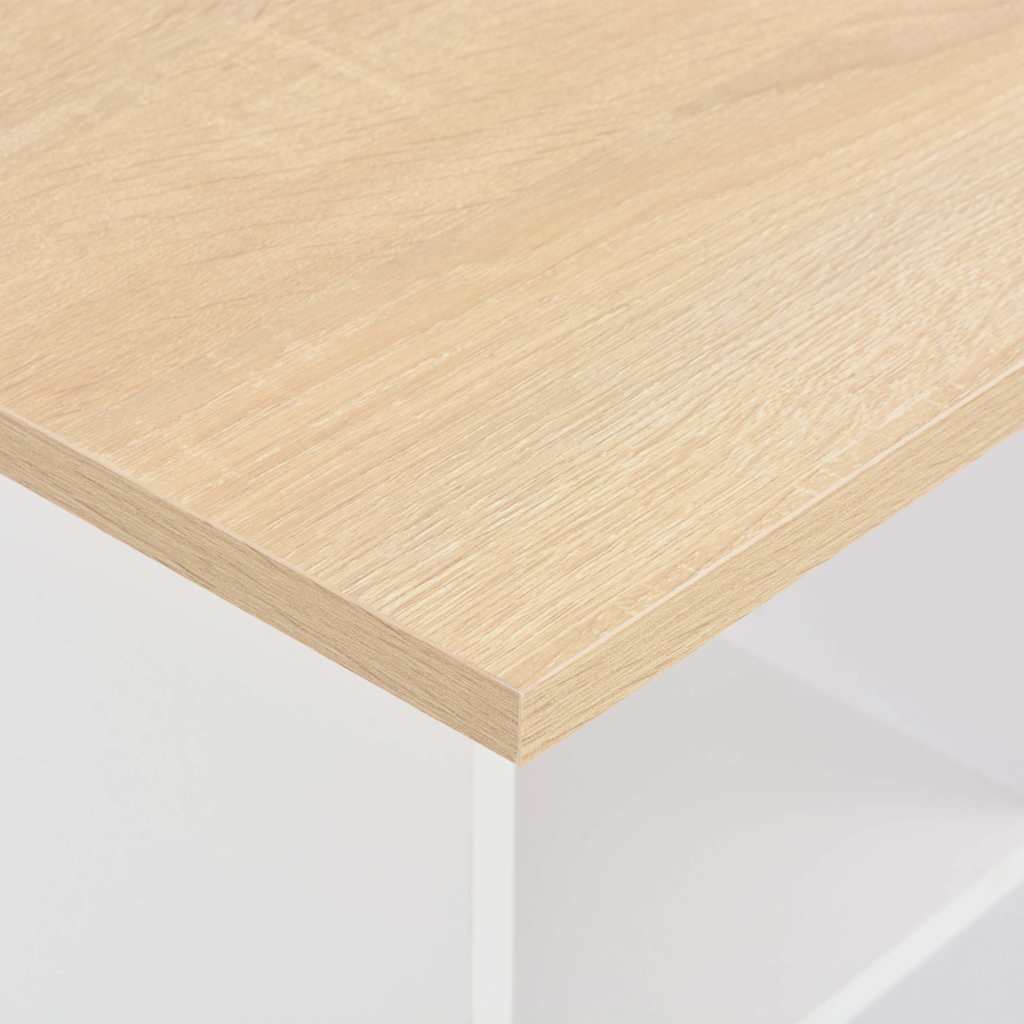 Τραπέζι Μπαρ Λευκό / Sonoma Δρυς 60 x 60 x 110 εκ.