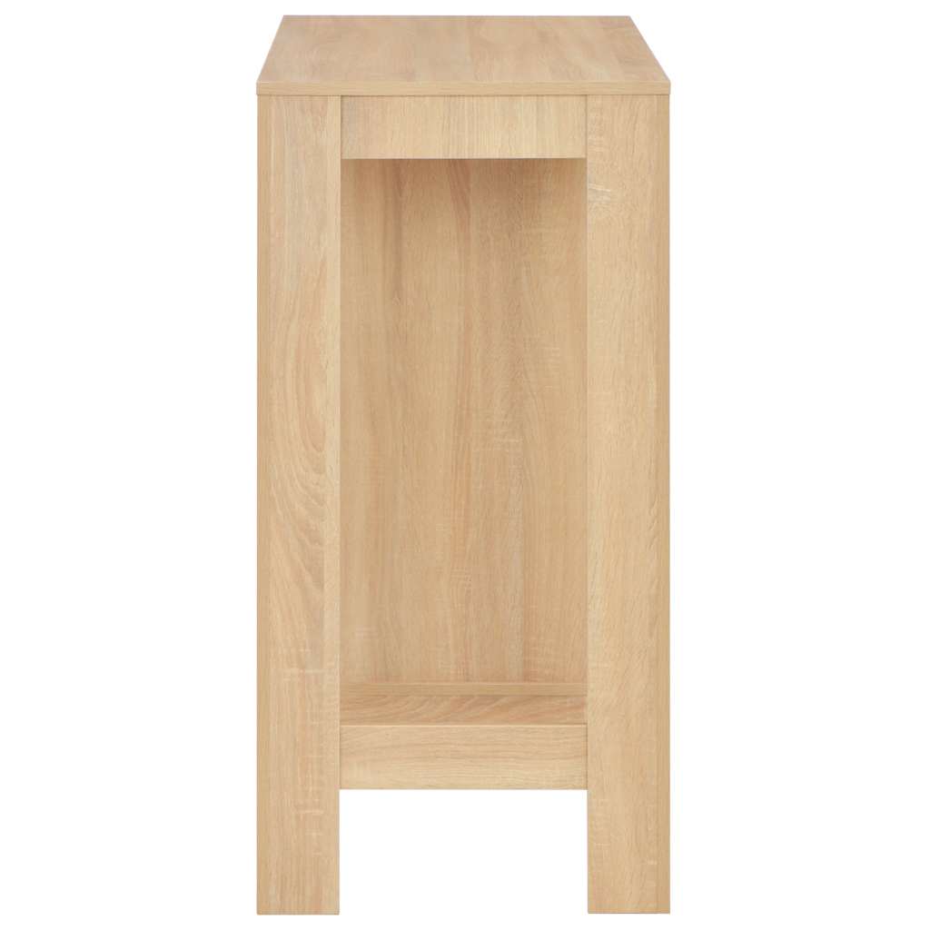 Τραπέζι Μπαρ με Ράφι Χρώμα Δρυός 110 x 50 x 103 εκ.