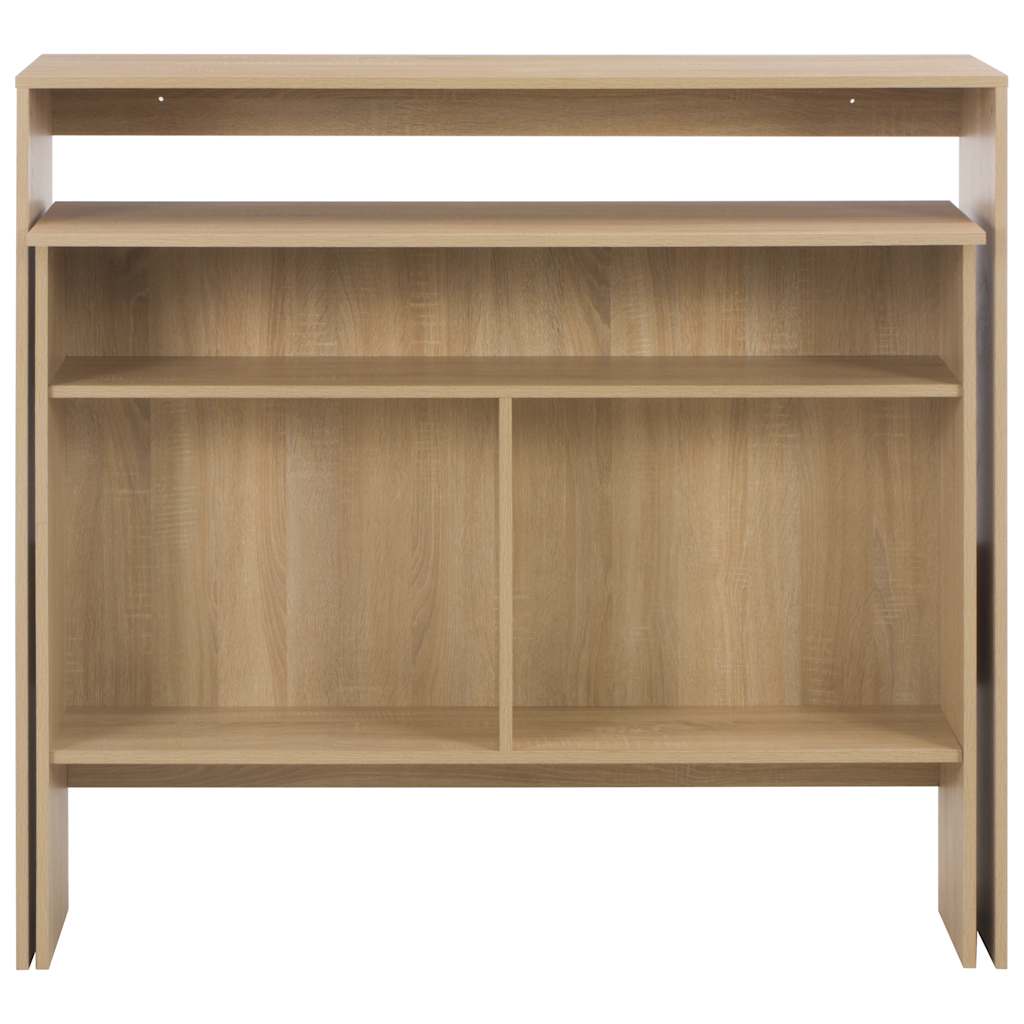 Τραπέζι Μπαρ με 2 Επιφάνειες Χρώμα Δρυός 130 x 40 x 120 εκ.