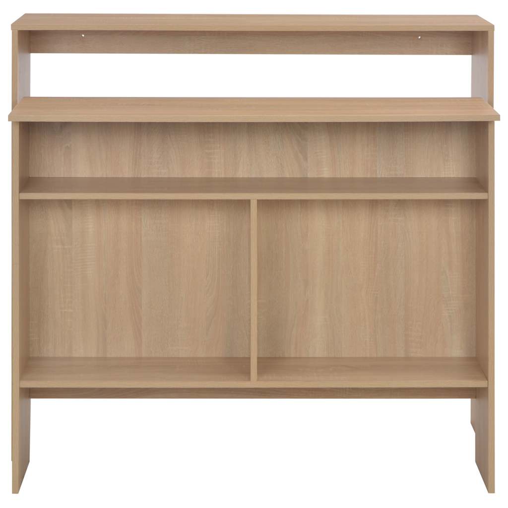 Τραπέζι Μπαρ με 2 Επιφάνειες Χρώμα Δρυός 130 x 40 x 120 εκ.