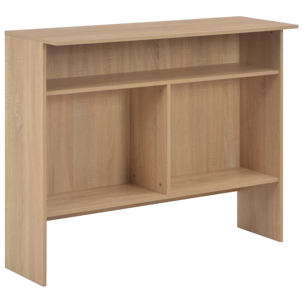 Τραπέζι Μπαρ με 2 Επιφάνειες Χρώμα Δρυός 130 x 40 x 120 εκ.