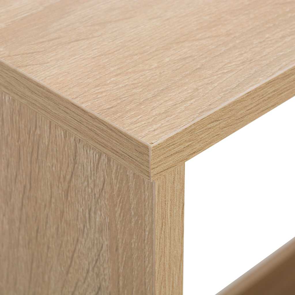 Τραπέζι Μπαρ με 2 Επιφάνειες Χρώμα Δρυός 130 x 40 x 120 εκ.
