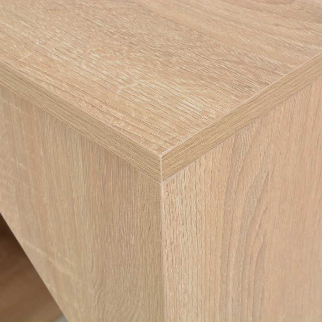 Τραπέζι Μπαρ με Ράφι Χρώμα Δρυός 115 x 59 x 200 εκ.