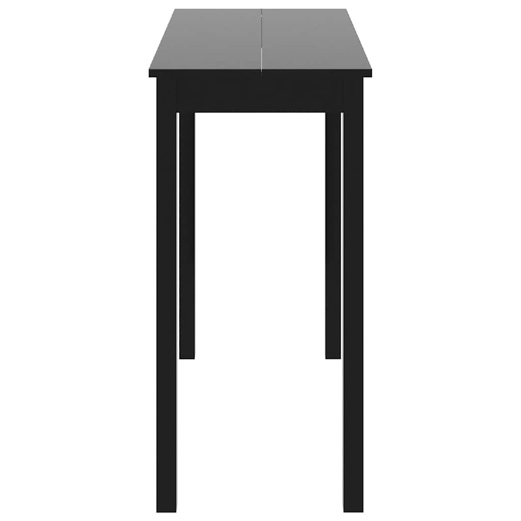 Τραπέζι Μπαρ Μαύρο 115 x 55 x 107 εκ. από MDF