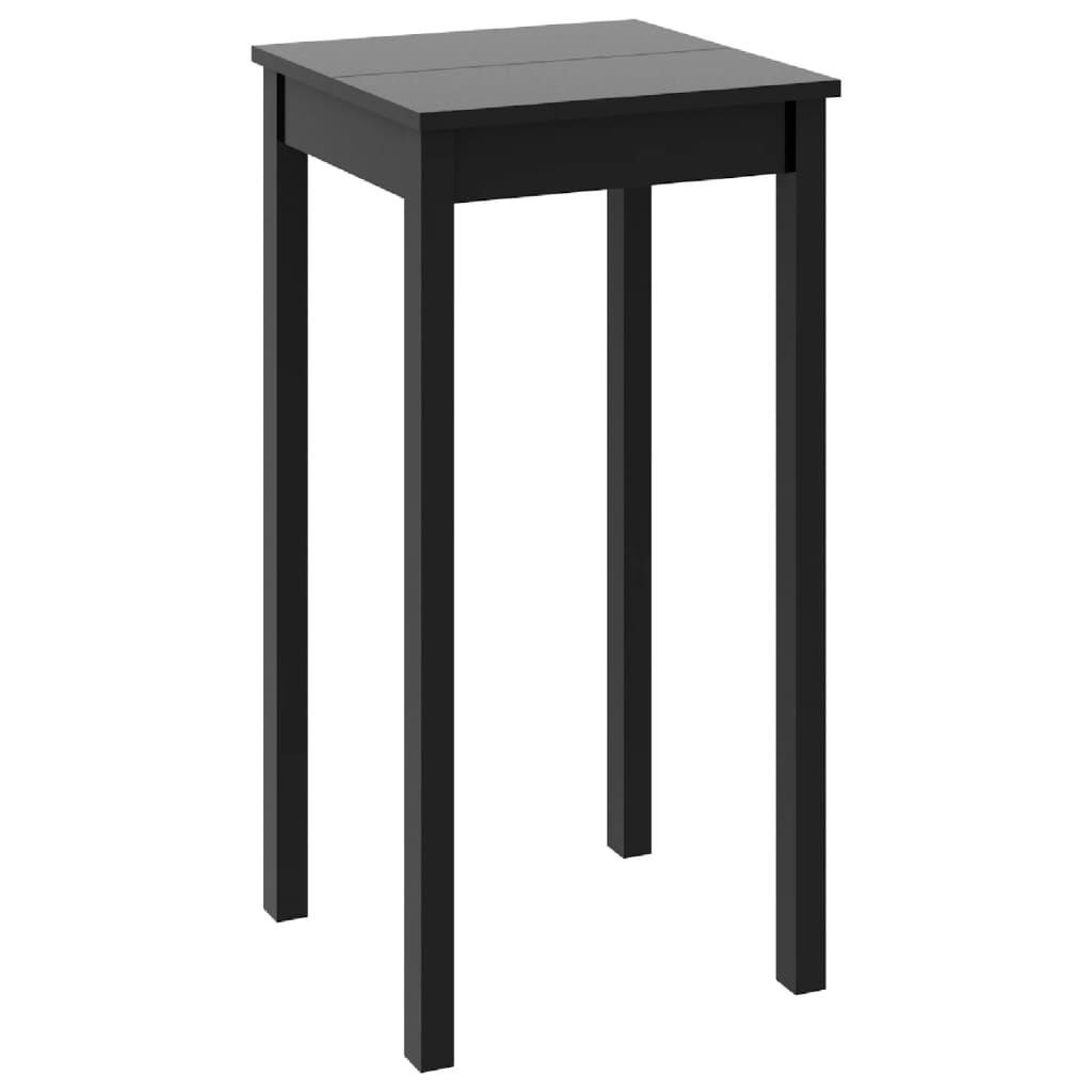 Τραπέζι Μπαρ Μαύρο 55 x 55 x 107 εκ. από MDF