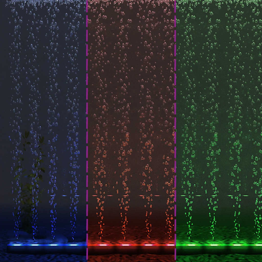 Λάμπα/Μπάρα Ενυδρείου LED RGB 56,5 εκ. με Φυσαλίδες