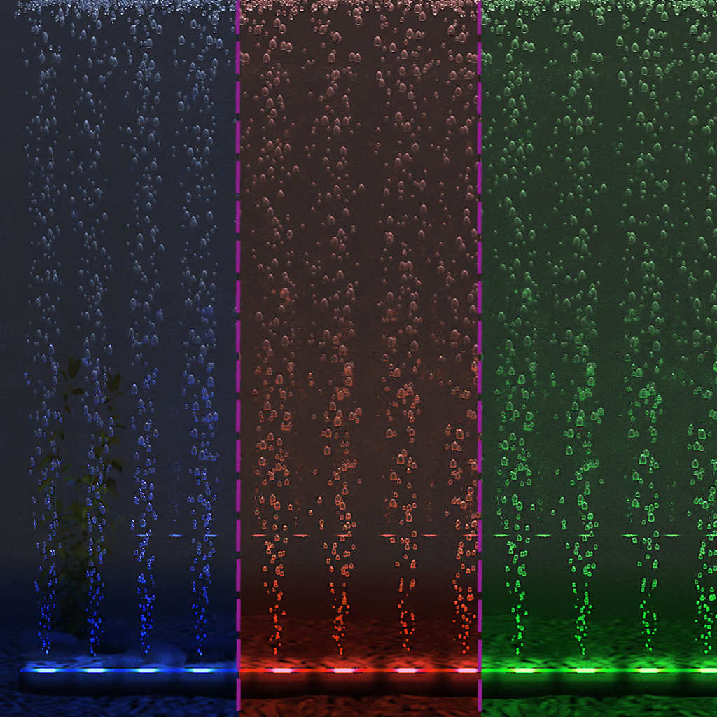 Λάμπα/Μπάρα Ενυδρείου LED RGB 107 εκ. με Φυσαλίδες