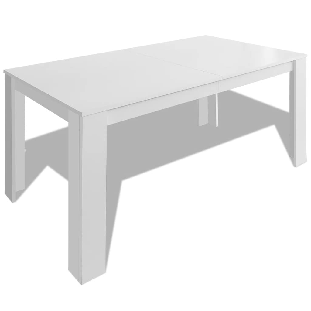 Τραπεζαρία Λευκή 140 x 80 x 75 εκ.