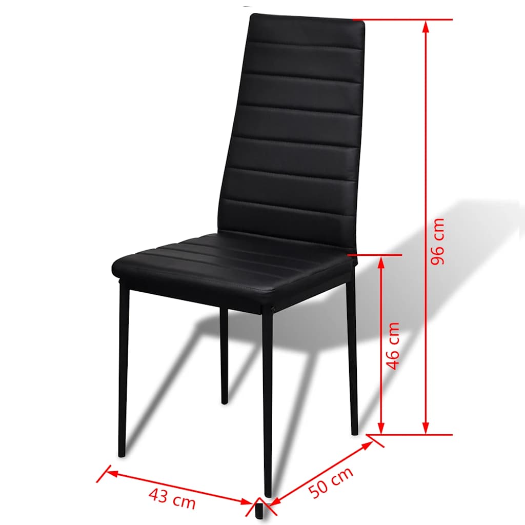 Σετ Τραπεζαρίας 7 Τεμαχίων Μαύρο