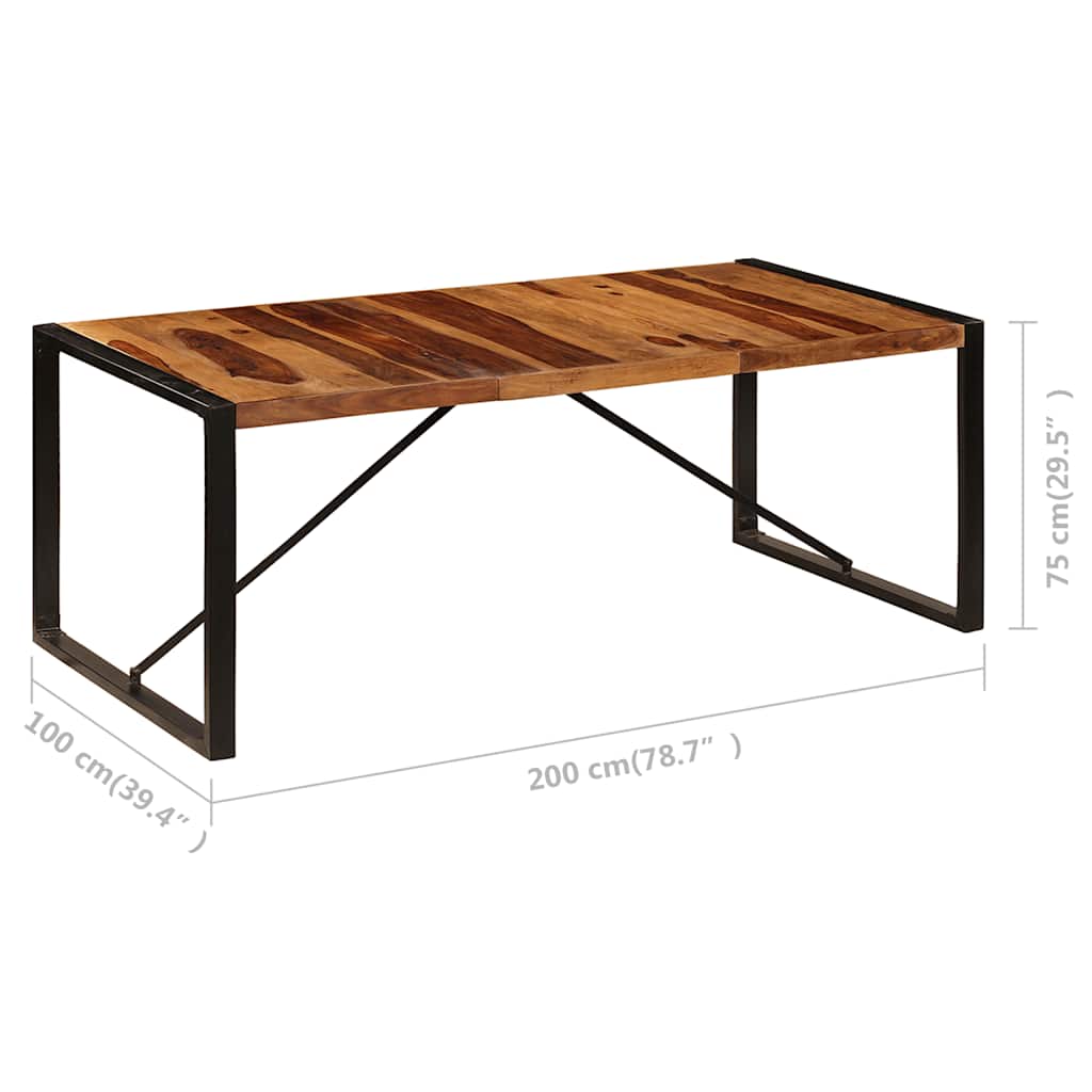 Τραπεζαρία 200 x 100 x 75 εκ. από Μασίφ Ξύλο Ακακίας