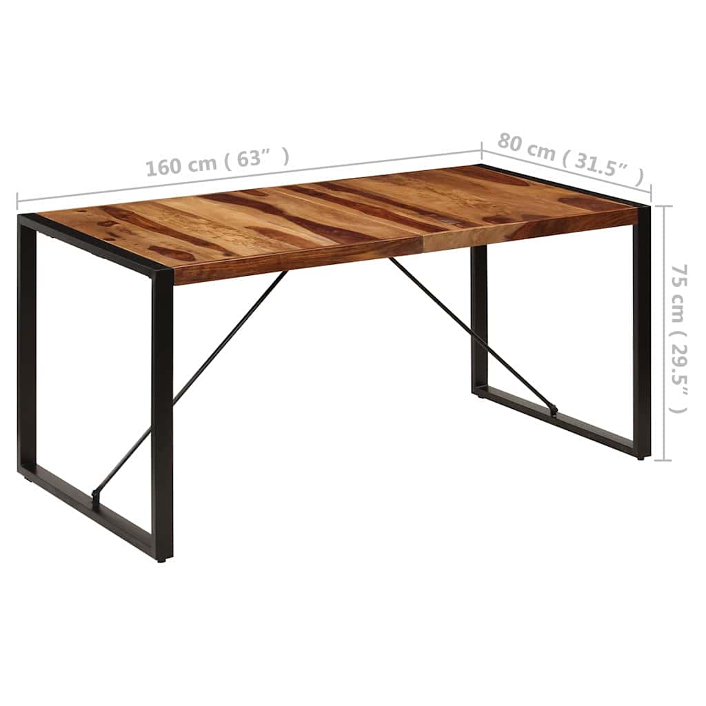 Τραπεζαρία 160 x 80 x 75 εκ. από Μασίφ Ξύλο Ακακίας