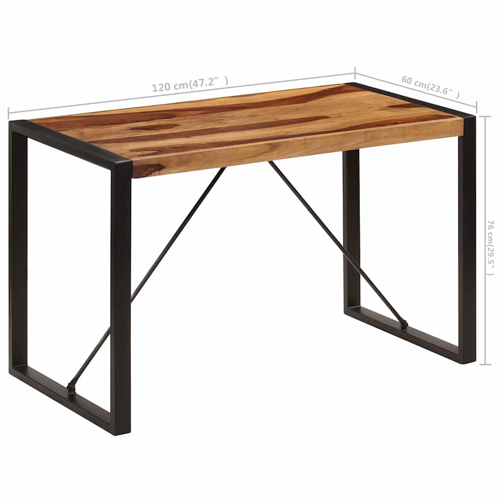 Τραπεζαρία 120 x 60 x 76 εκ. από Μασίφ Ξύλο Ακακίας