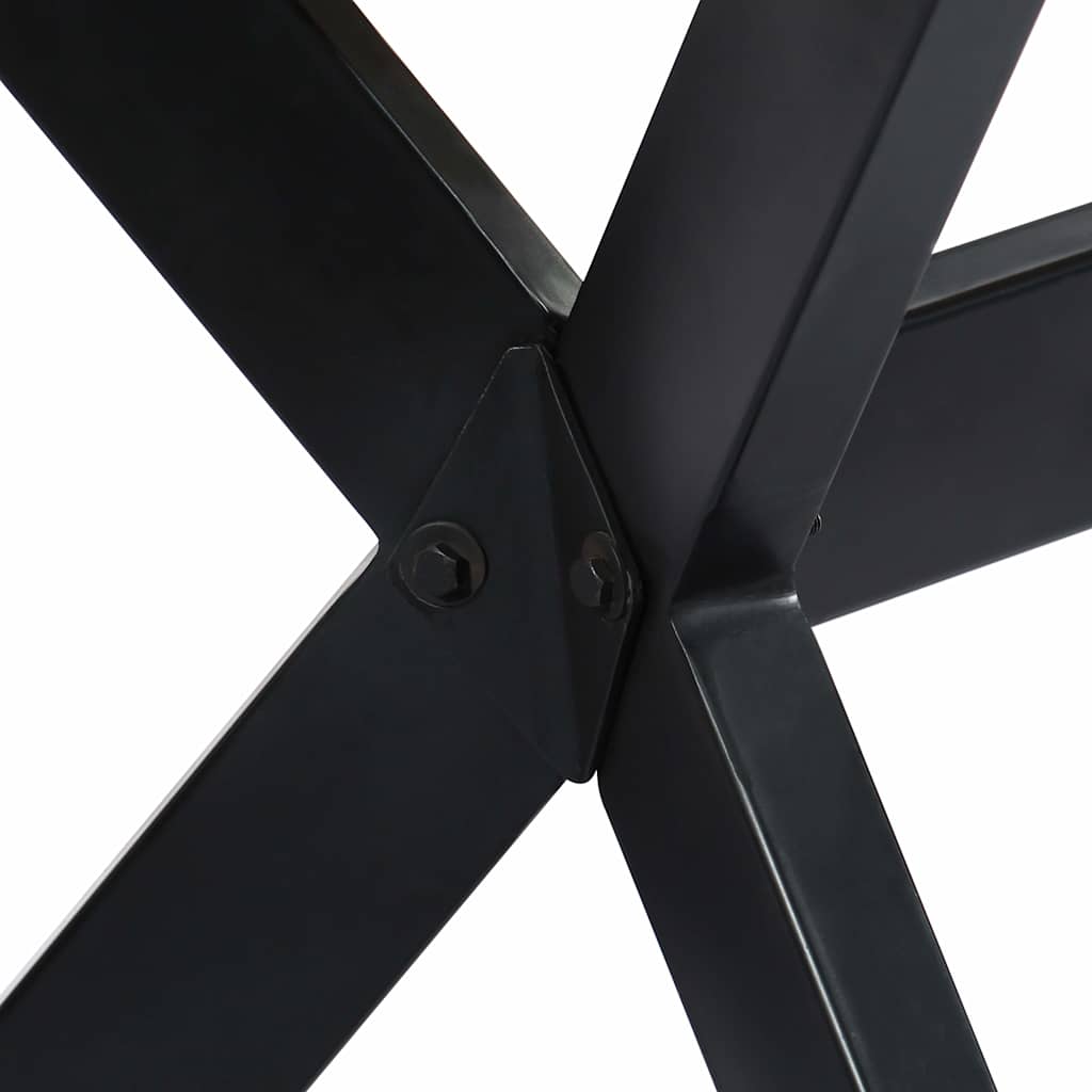 Τραπεζαρία Λευκή 200 x 100 x 75 εκ. από Μασίφ Ξύλο Μάνγκο