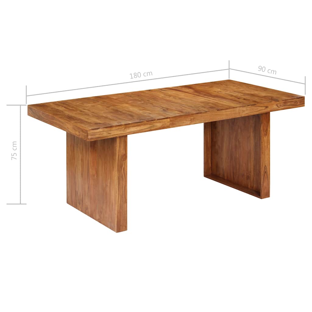 Τραπεζαρία 180 x 90 x 75 εκ. από Μασίφ Ξύλο Ακακίας