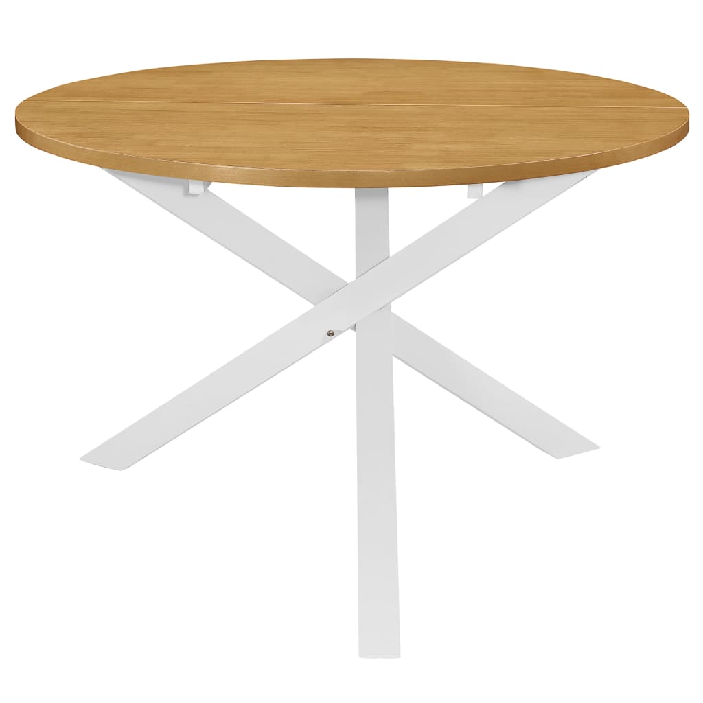 Τραπεζαρία Λευκή 120 x 75 εκ. από MDF