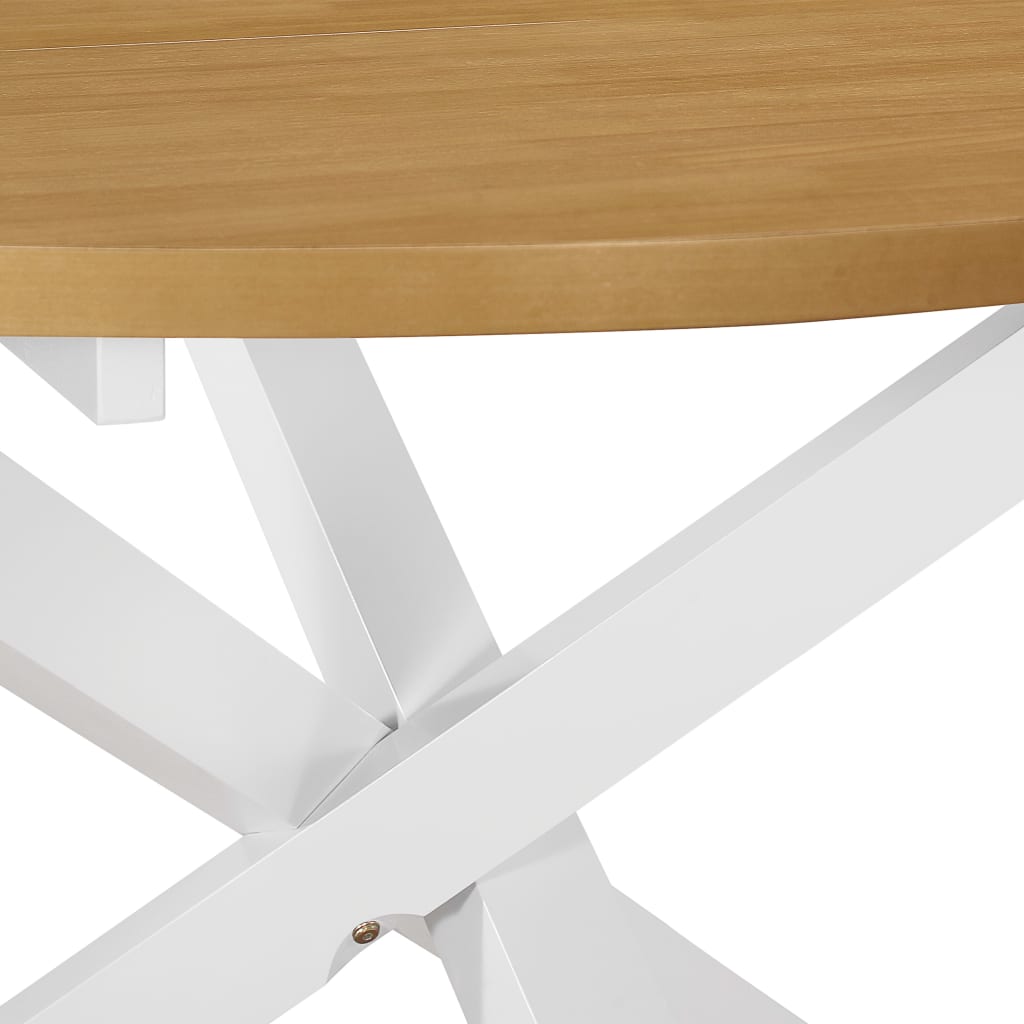 Τραπεζαρία Λευκή 120 x 75 εκ. από MDF