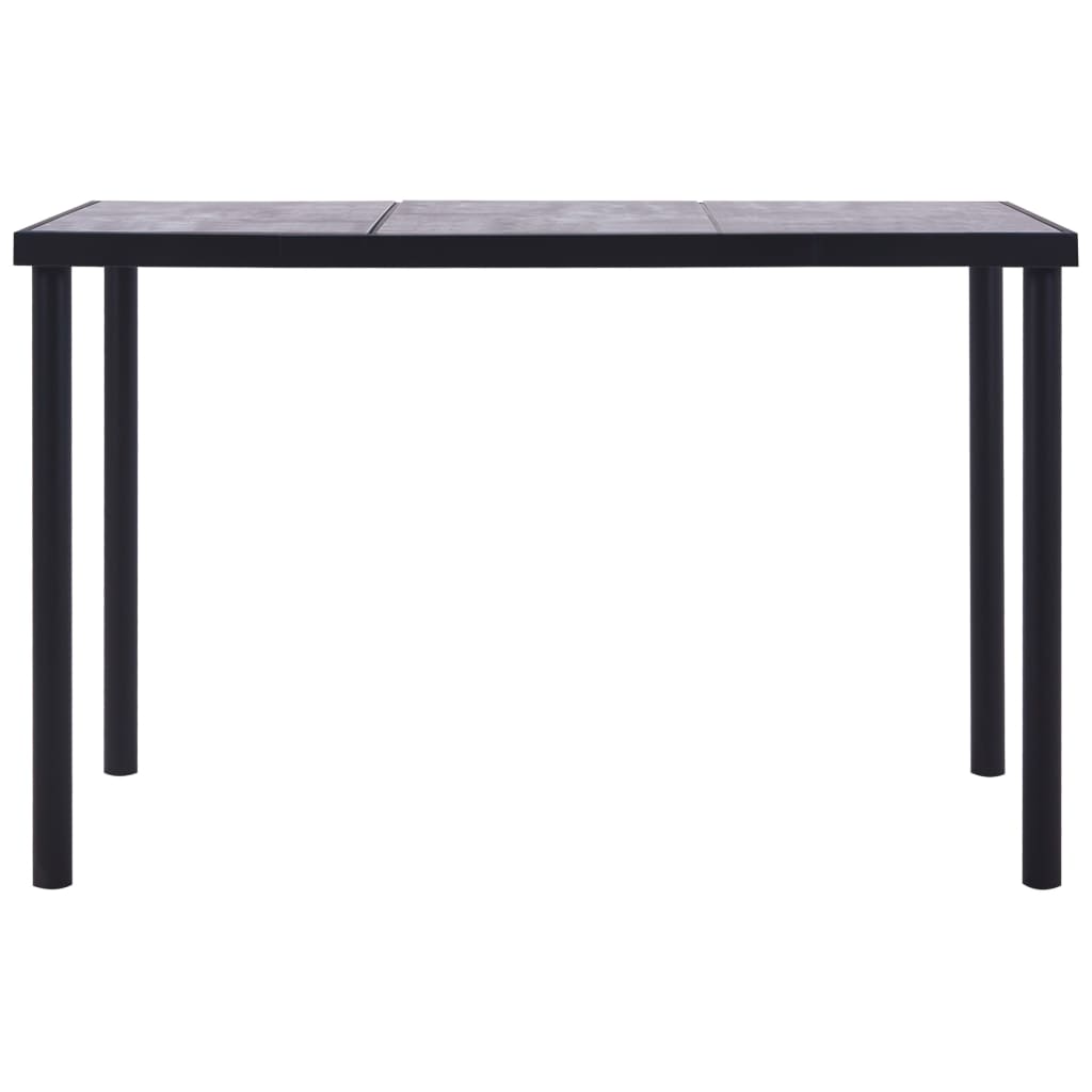 Τραπεζαρία Μαύρο/Γκρι του Σκυροδέματος 160x80x75 εκ. από MDF