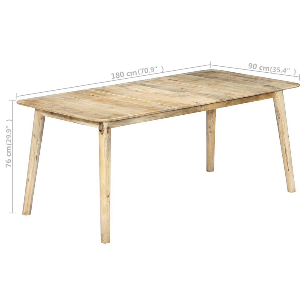 Τραπεζαρία 180 x 90 x 76 εκ. από Μασίφ Ξύλο Μάνγκο