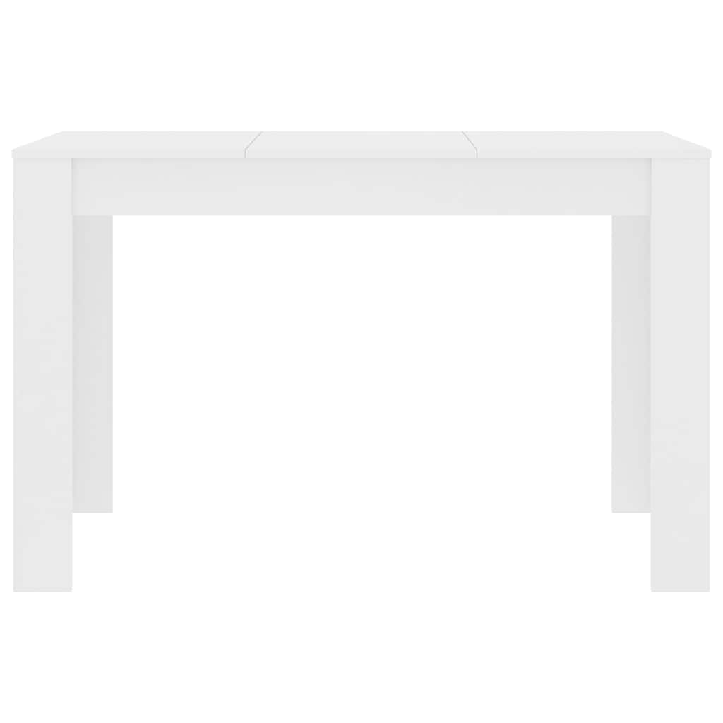 Τραπεζαρία Λευκή 120 x 60 x 76 εκ. από Επεξ. Ξύλο