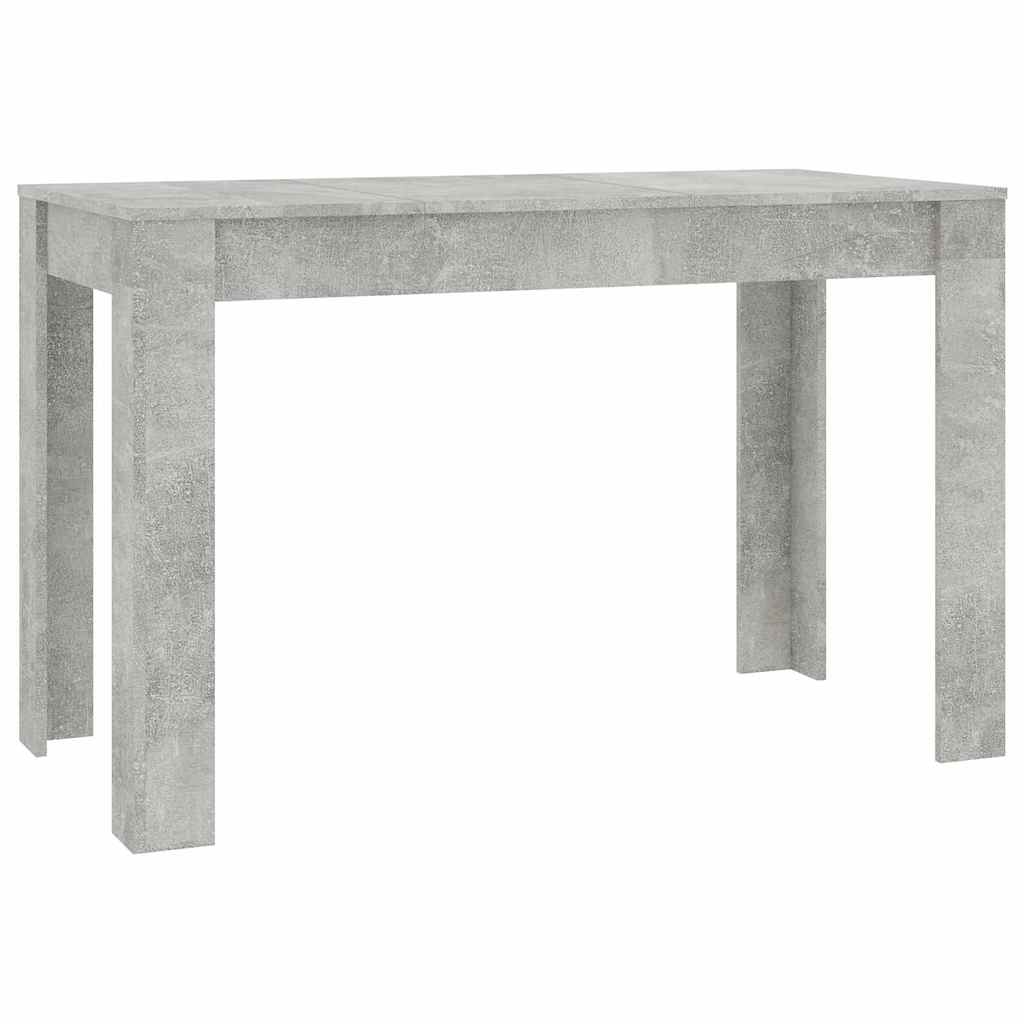 Τραπεζαρία Γκρι του Σκυροδέματος 120x60x76 εκ. από Επεξ. Ξύλο