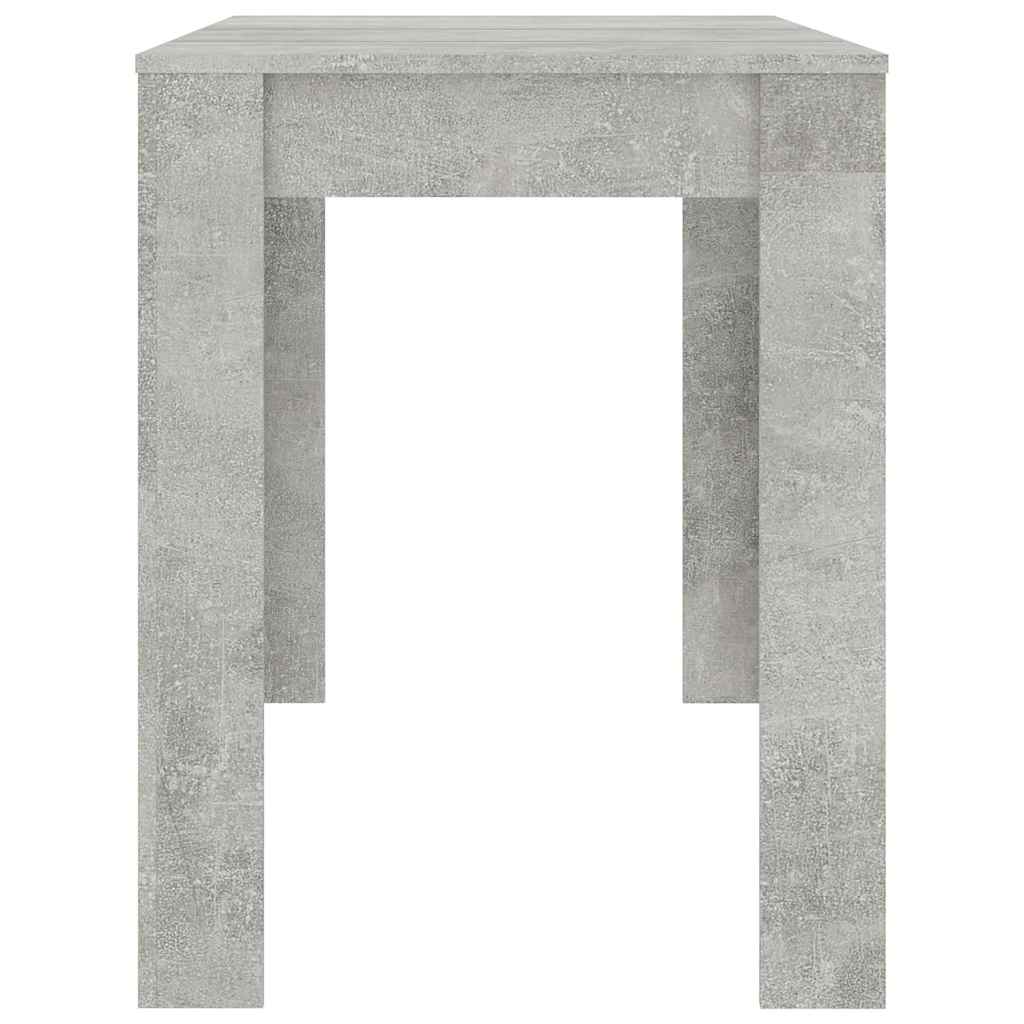 Τραπεζαρία Γκρι του Σκυροδέματος 120x60x76 εκ. από Επεξ. Ξύλο