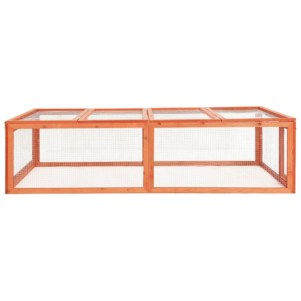 Κλουβί Κουνελιών 183 x 90 x 46,5 εκ. από Μασίφ Ξύλο Ελάτης