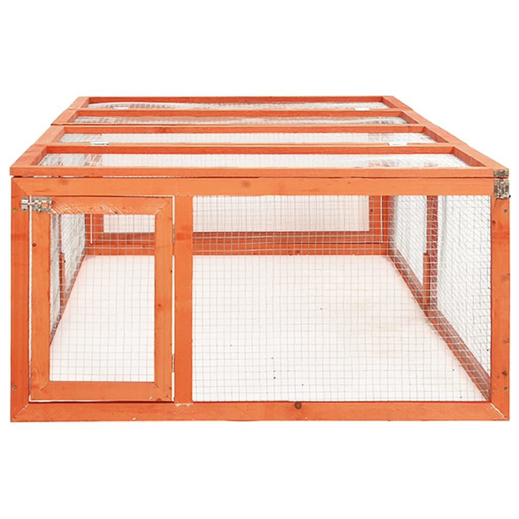 Κλουβί Κουνελιών 183 x 90 x 46,5 εκ. από Μασίφ Ξύλο Ελάτης