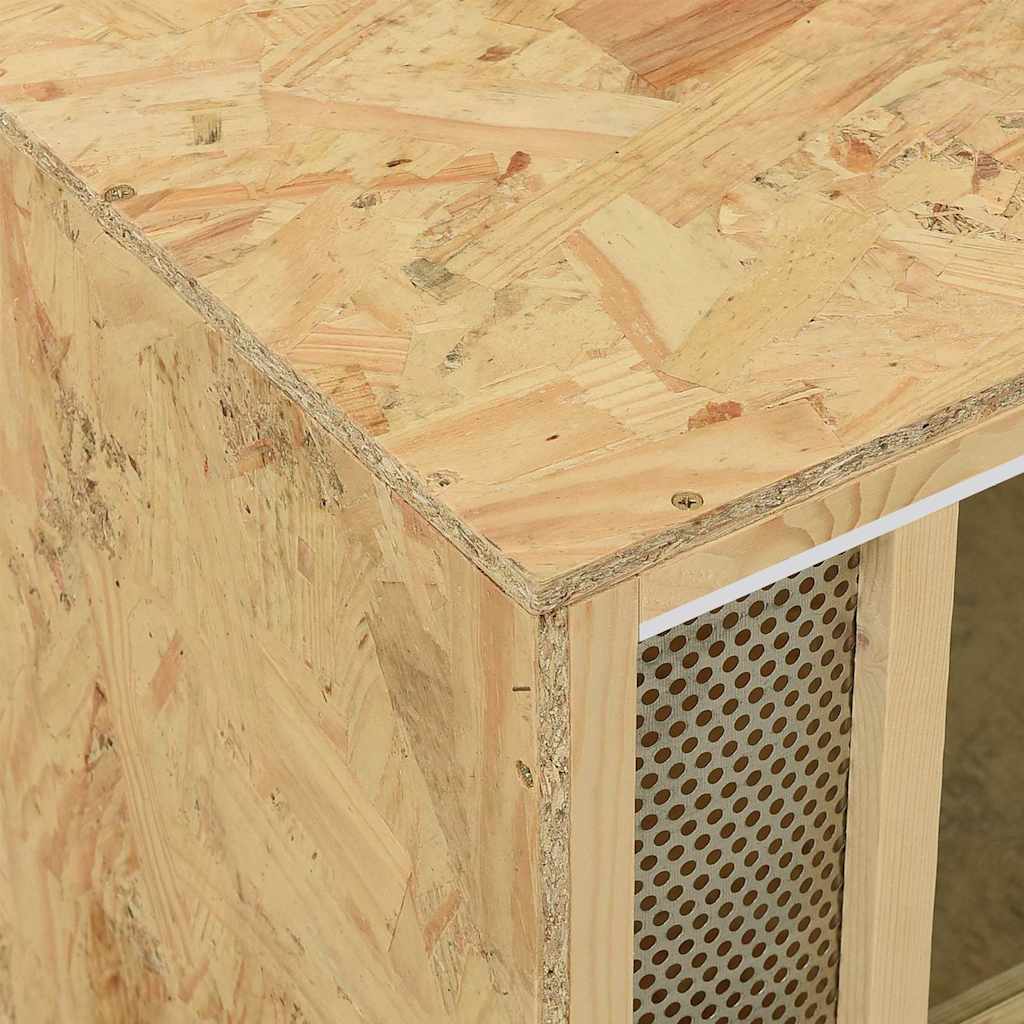Ενυδρείο Ερπετών 80 x 40 x 40 εκ. από Επεξεργασμένο Ξύλο