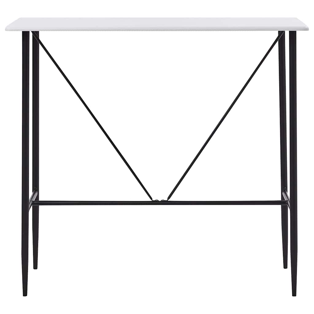 Τραπέζι Μπαρ Λευκό 120 x 60 x 110 εκ. από MDF
