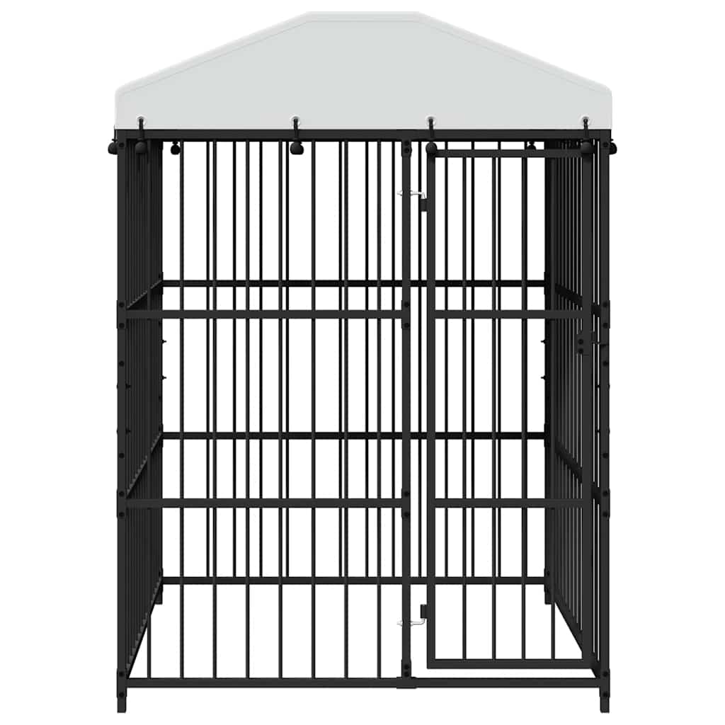 Κλουβί Σκύλου Εξωτερικού Χώρου 150 x 150 x 210 εκ. με Στέγαστρο
