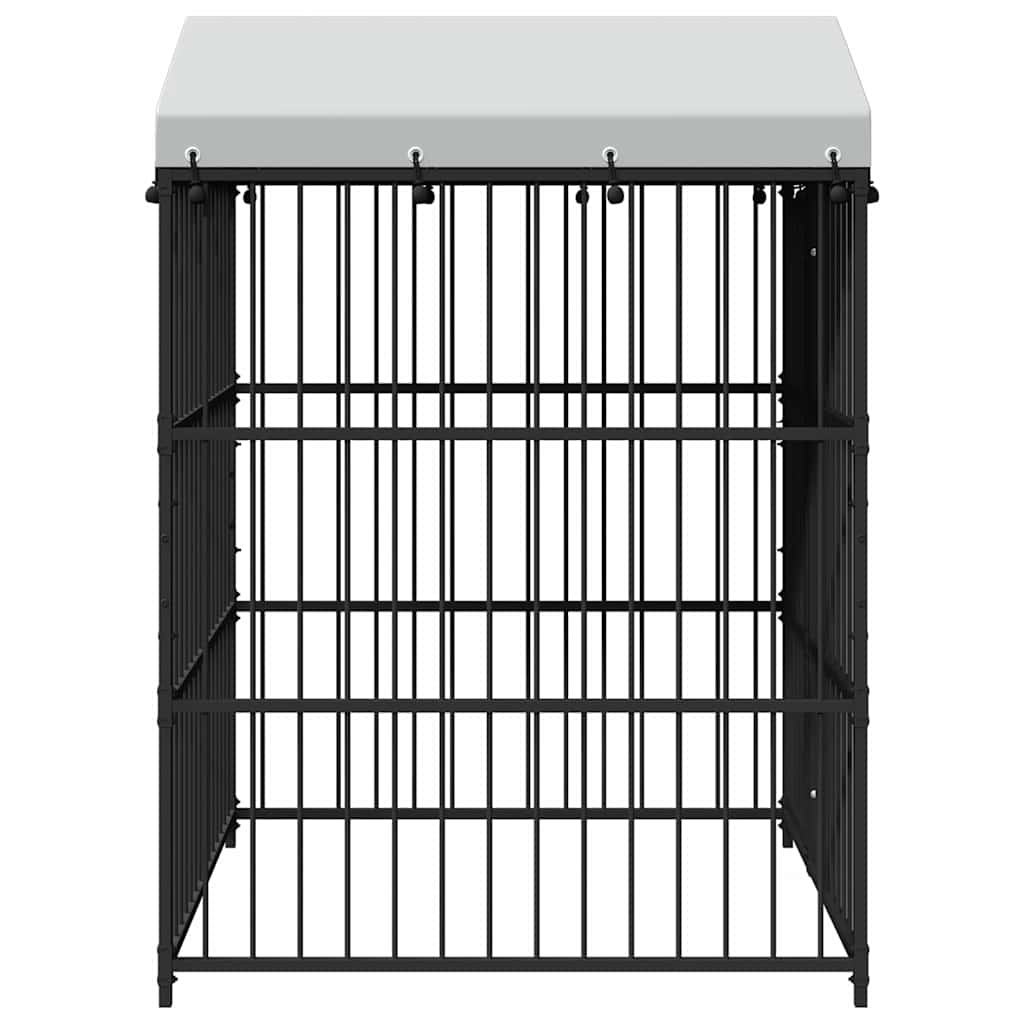 Κλουβί Σκύλου Εξωτερικού Χώρου 150 x 150 x 210 εκ. με Στέγαστρο