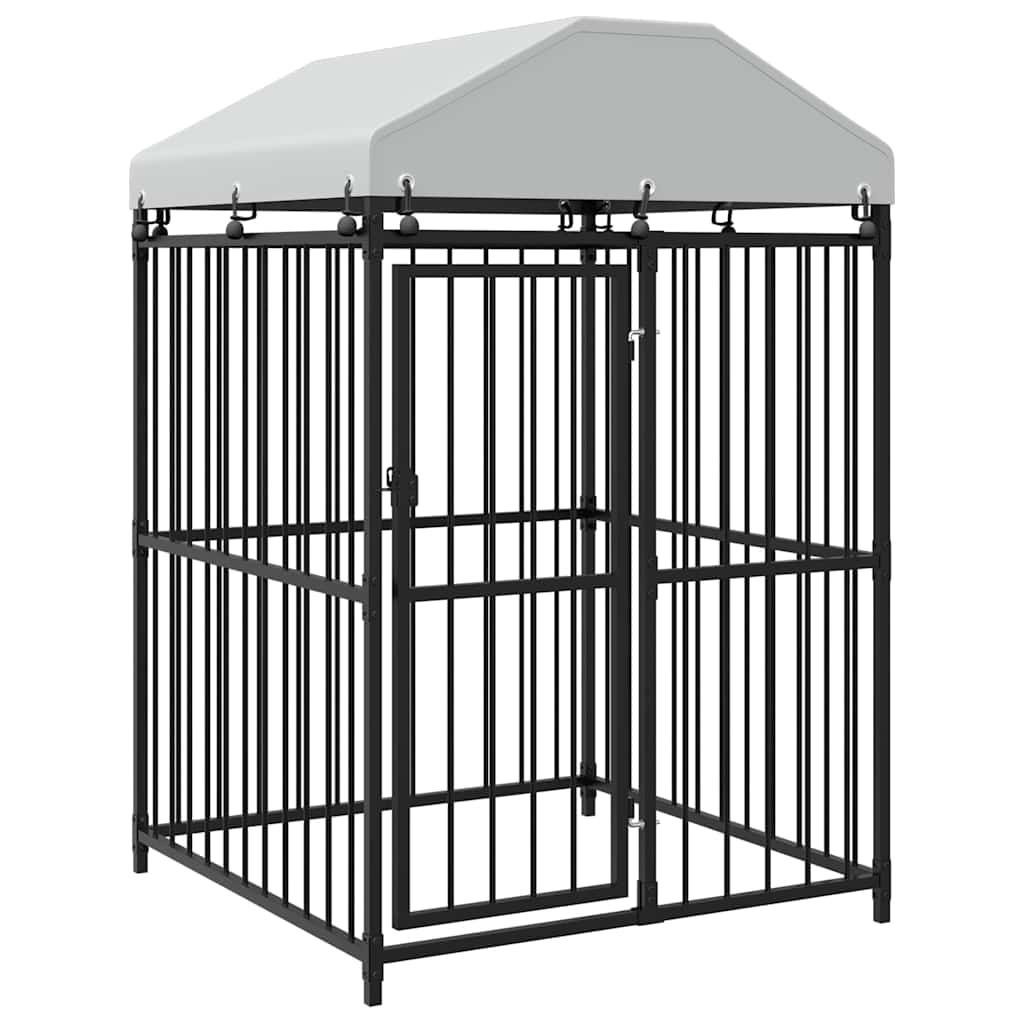 Κλουβί Σκύλου Εξωτερικού Χώρου 120 x 120 x 150 εκ. με Στέγαστρο