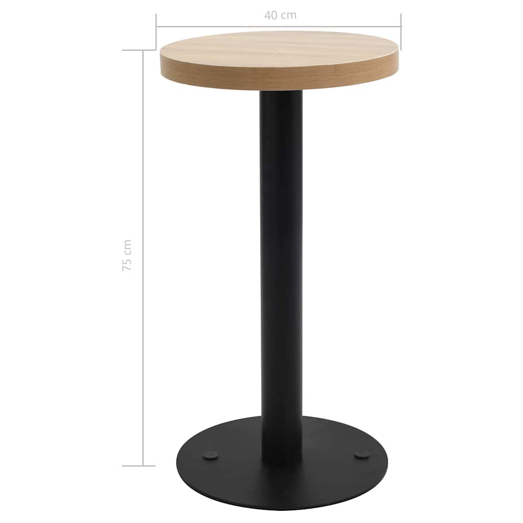 Τραπέζι Bistro Ανοιχτό Καφέ 40 εκ. από MDF