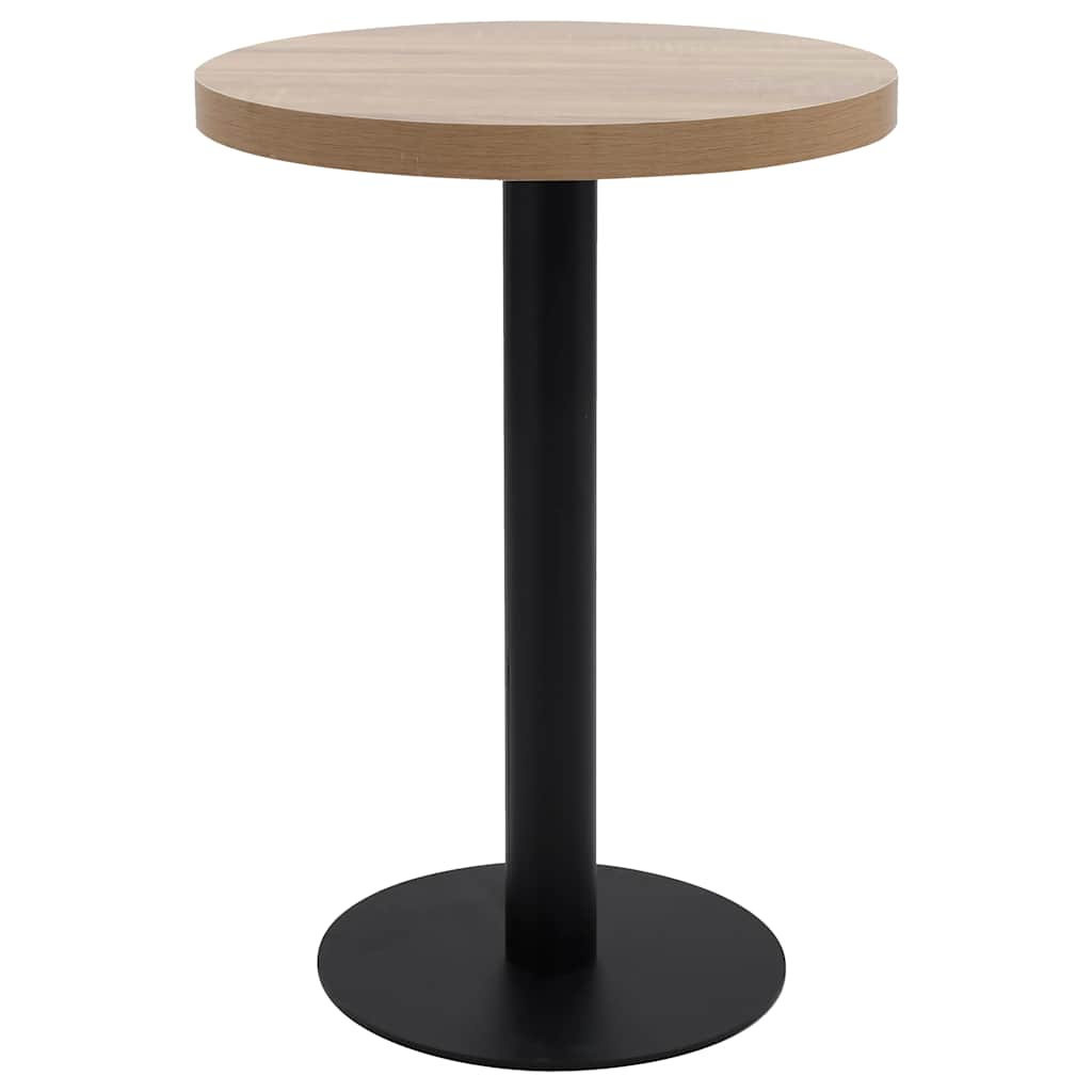 Τραπέζι Bistro Ανοιχτό Καφέ 60 εκ. από MDF