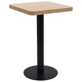 Τραπέζι Bistro Ανοιχτό Καφέ 50 x 50 εκ. από MDF